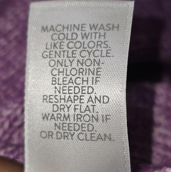 J. Jill Purple Button VNeck Button Long Sleeve Cardigan Sweater Sz S - Picture 10 of 10